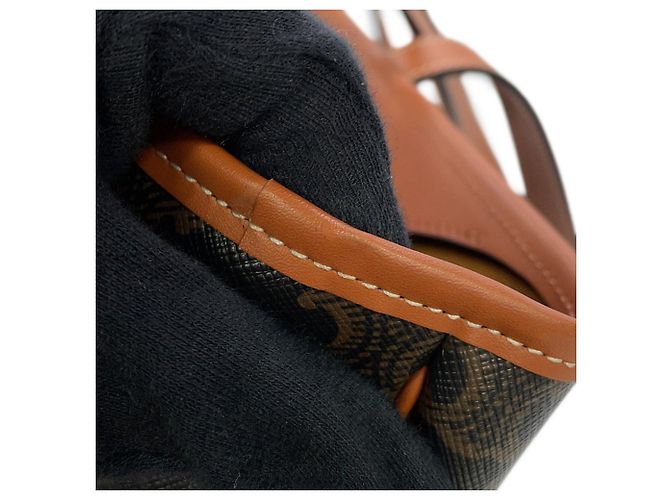 Céline Borsa Tote in Pelle Celine Triomphe Medium Marrone - vista 9