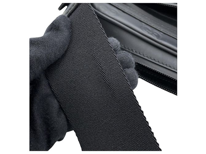 Borsa a tracolla Gucci GG Effetto gomma Nero - vista 13