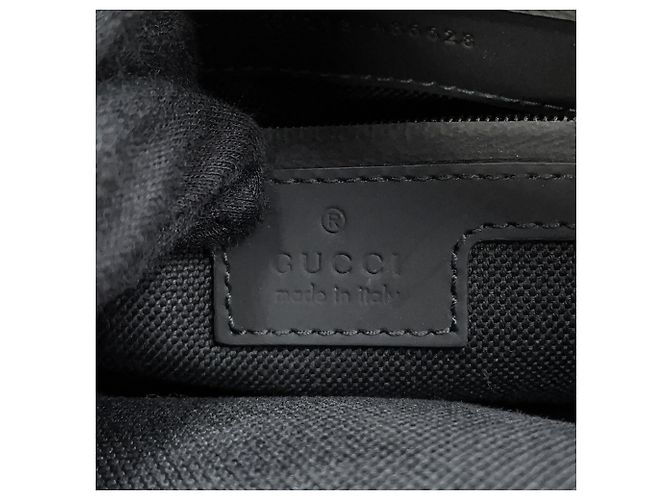 Borsa a tracolla Gucci GG Effetto gomma Nero - vista 14
