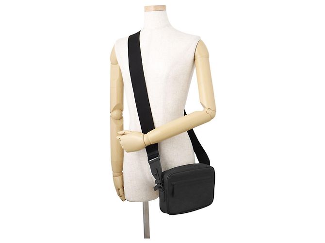 Borsa a tracolla Gucci GG Effetto gomma Nero - vista 4