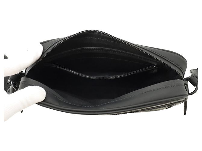Borsa a tracolla Gucci GG Effetto gomma Nero - vista 5
