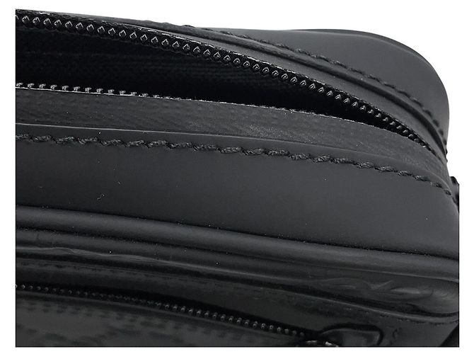 Borsa a tracolla Gucci GG Effetto gomma Nero - vista 7