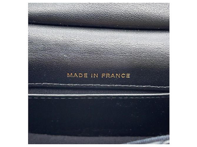Borsa a tracolla Chanel in pelle nera con catena Nero - vista 13