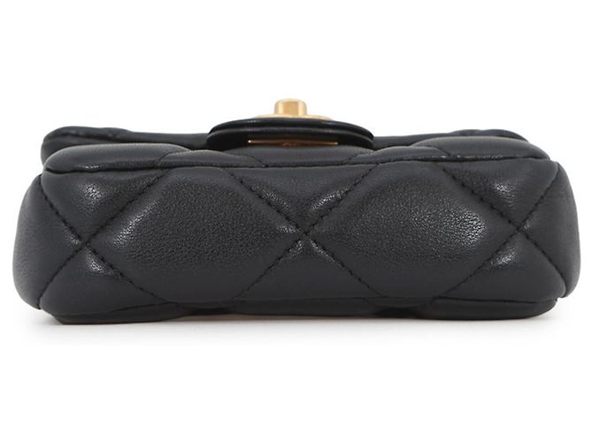 Borsa a tracolla Chanel in pelle nera con catena Nero - vista 3