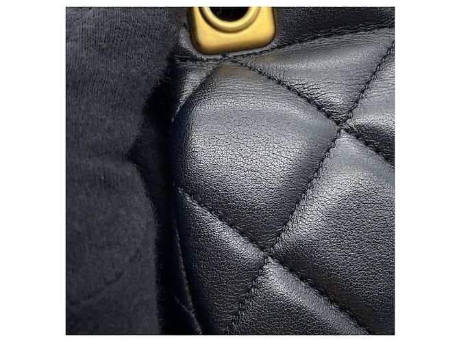 Borsa a tracolla Chanel in pelle nera con catena Nero - vista 8
