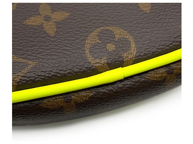 Borsa a Spalla Louis Vuitton Monogram Macassar Marrone Nero Giallo - vista 8