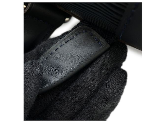 Zaino Louis Vuitton Epi Christopher PM Blu navy - vista 11