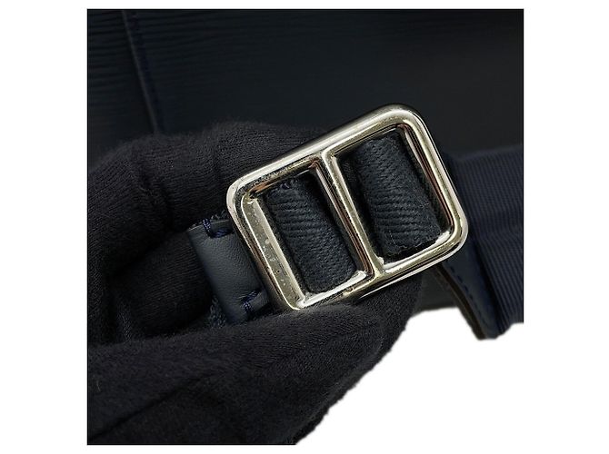 Zaino Louis Vuitton Epi Christopher PM Blu navy - vista 13