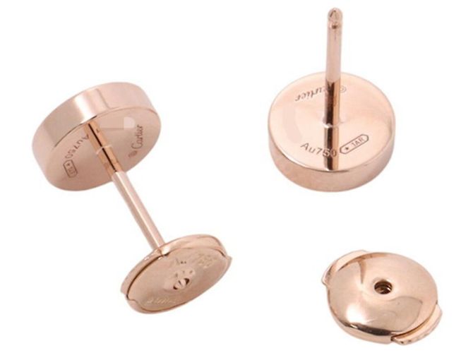 Orecchini Love Stud in oro rosa 18K Cartier - vista 3