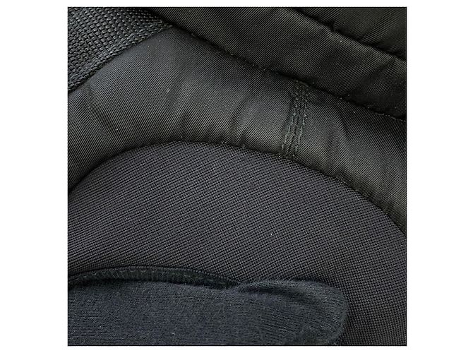 Zaino Prada in nylon e gomma nero kaki Cachi - vista 13