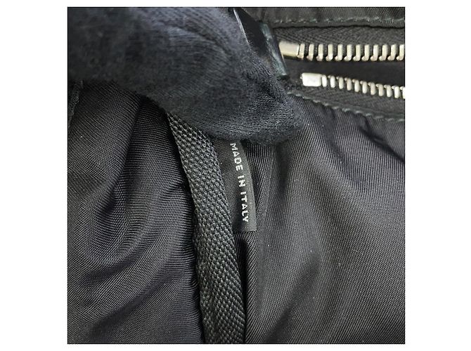 Zaino Prada in nylon e gomma nero kaki Cachi - vista 17