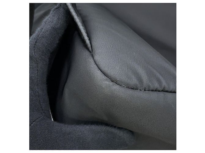 Zaino Prada in nylon e gomma nero kaki Cachi - vista 9