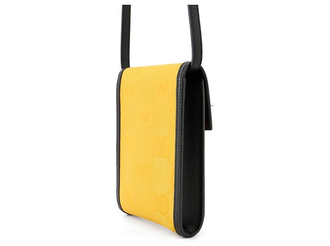 Borsa a tracolla Gucci Off the Grid Nero Giallo - vista 2