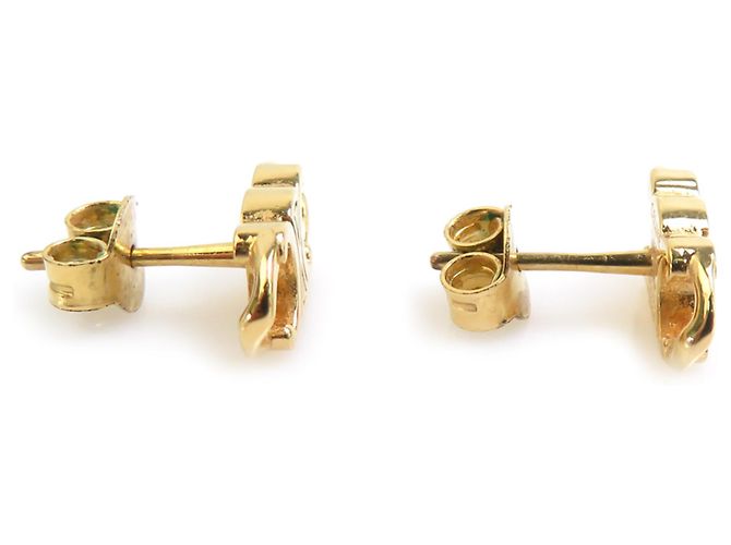 Céline Orecchini Celine in metallo dorato D'oro - vista 3