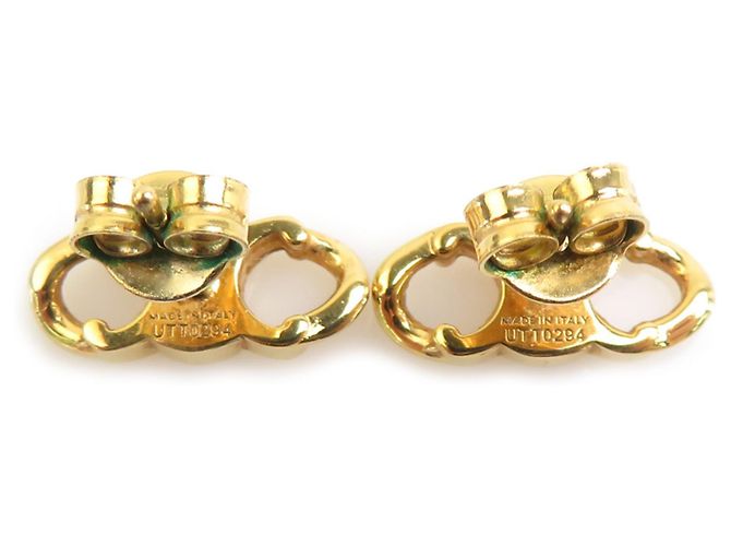 Céline Orecchini Celine in metallo dorato D'oro - vista 4