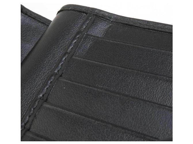 Prada Black Leather Bi-fold Wallet - view 13