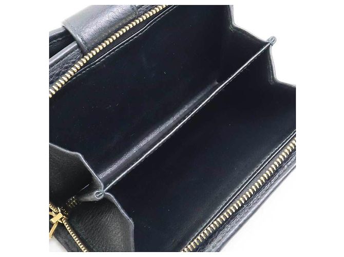 Prada Black Leather Bi-fold Wallet - view 7