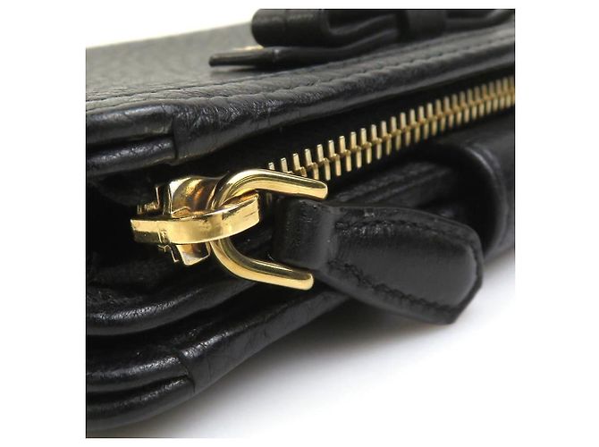 Prada Black Leather Bi-fold Wallet - view 9