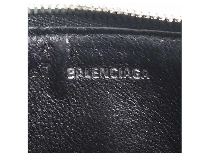 Monedero de cuero Balenciaga Negro - vista 12