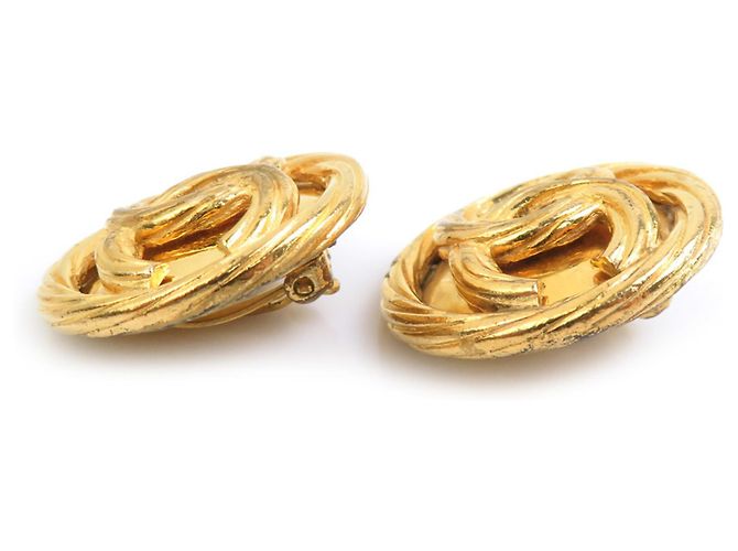 Orecchini a clip dorati Chanel D'oro - vista 2