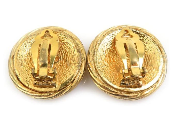 Orecchini a clip dorati Chanel D'oro - vista 5