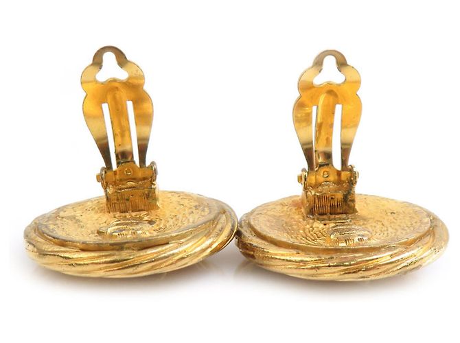 Orecchini a clip dorati Chanel D'oro - vista 6