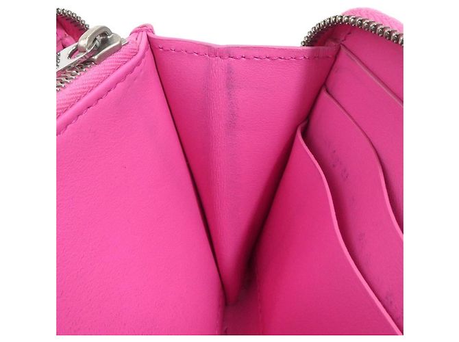 Cartera larga de cuero rosa Bottega Veneta - vista 11