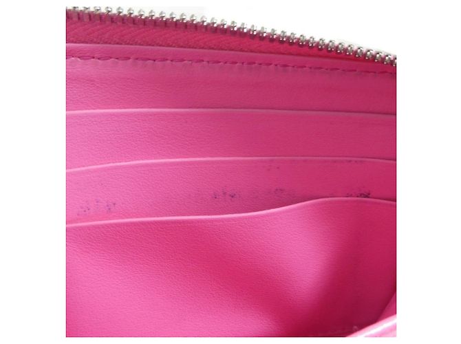 Cartera larga de cuero rosa Bottega Veneta - vista 13