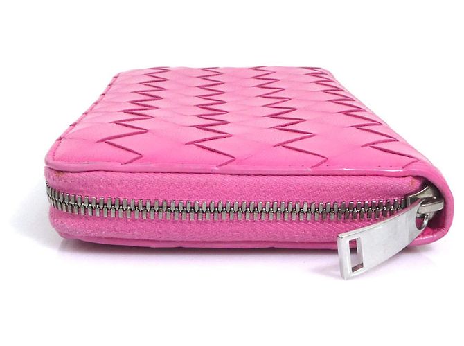 Cartera larga de cuero rosa Bottega Veneta - vista 4