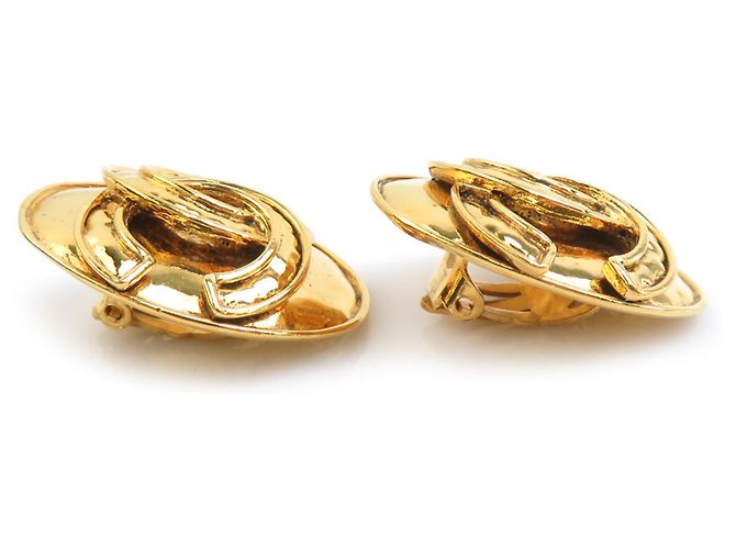 Orecchini a clip dorati Chanel D'oro - vista 2
