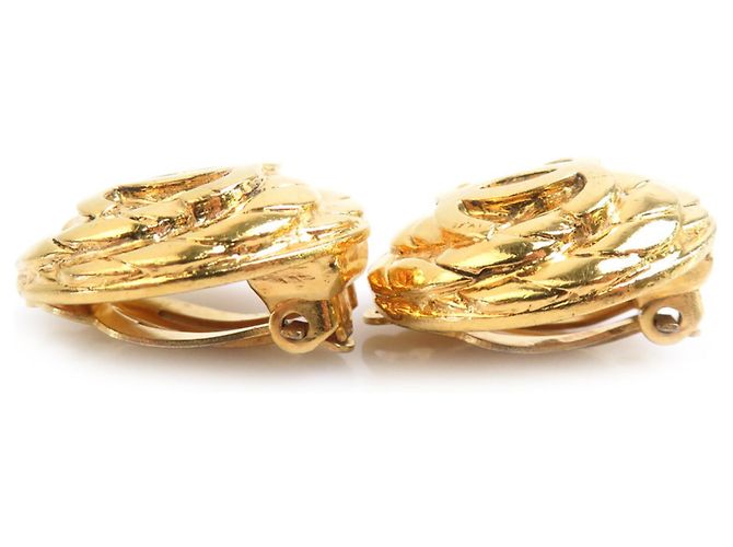Orecchini a clip dorati Chanel D'oro - vista 3