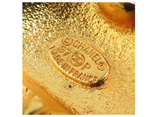 Orecchini a clip dorati Chanel D'oro - vista 8