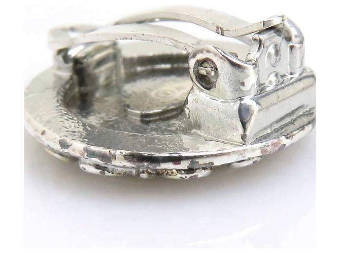 Orecchini Chanel Mademoiselle Metal Silver Argento - vista 10