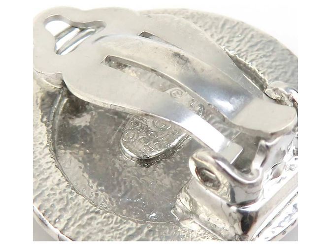 Orecchini Chanel Mademoiselle Metal Silver Argento - vista 11