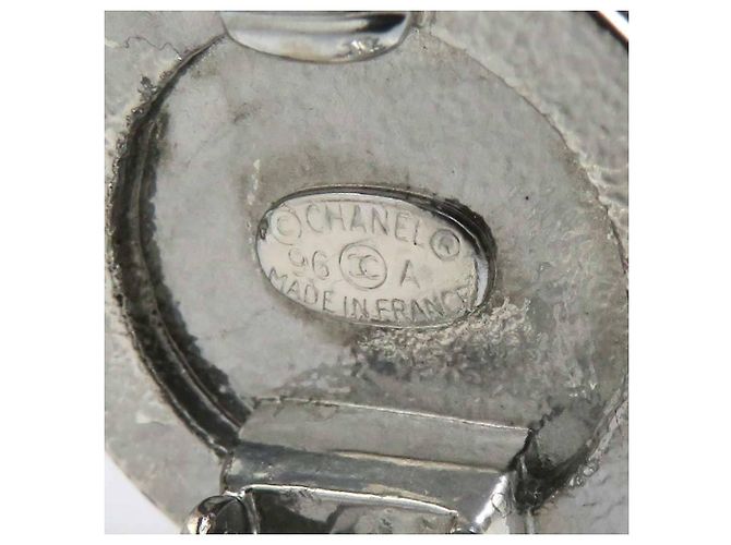 Orecchini Chanel Mademoiselle Metal Silver Argento - vista 12
