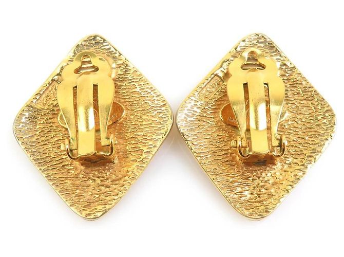 Orecchini a clip in metallo dorato Chanel D'oro - vista 4