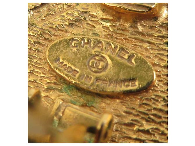 Orecchini a clip in metallo dorato Chanel D'oro - vista 7