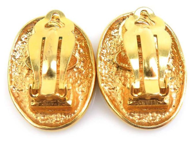 Timeless Pendientes de clip dorados Chanel - vista 5
