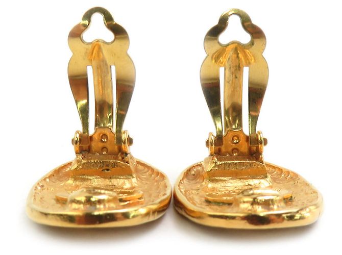 Timeless Pendientes de clip dorados Chanel - vista 6