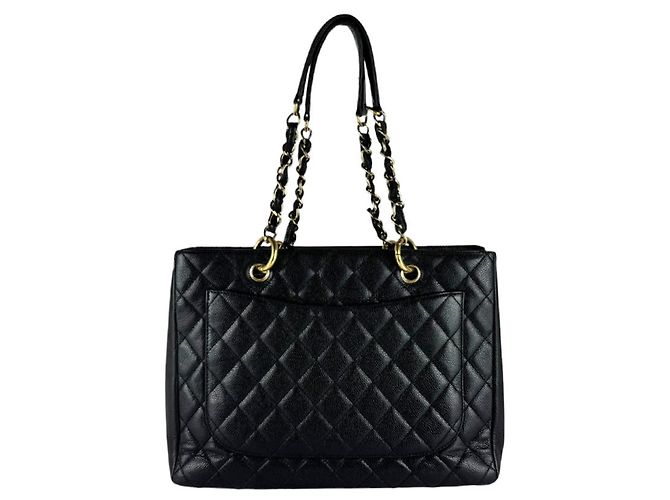Borsa Tote Chanel GST Grand Shopping Nero - vista 3