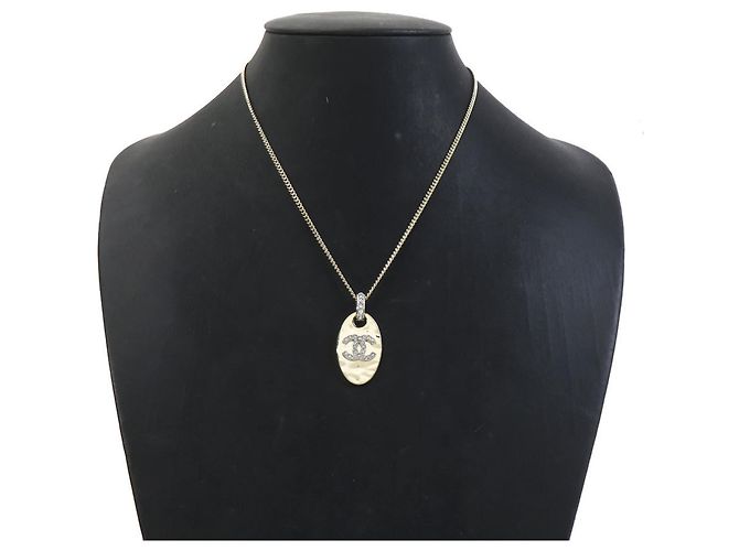 Collana in metallo dorato Chanel D'oro - vista 10