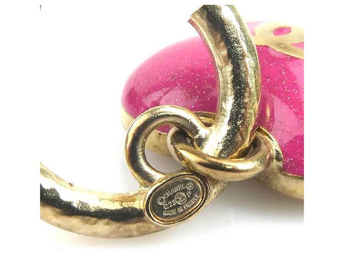 Orecchini pendenti a cuore in oro rosa Chanel D'oro - vista 6