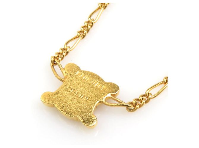 Céline Collana Celine Triomphe Metal Gold D'oro - vista 4