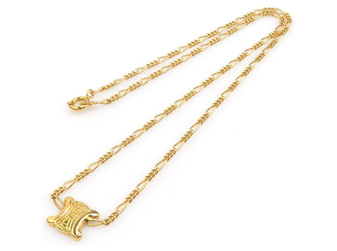 Céline Collana Celine Triomphe Metal Gold D'oro - vista 7