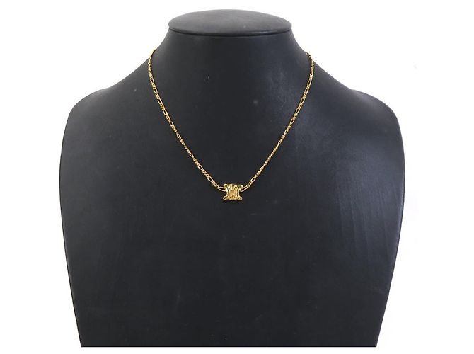 Céline Collana Celine Triomphe Metal Gold D'oro - vista 8