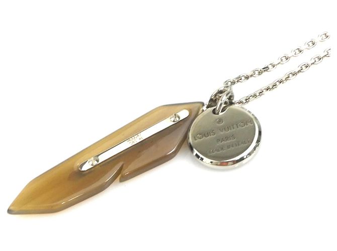 Collana Louis Vuitton da uomo Marrone Argento - vista 4