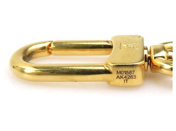 Petite Malle Portachiavi Micro Charm Louis Vuitton D'oro - vista 11