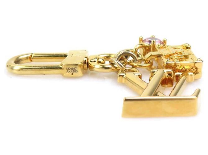 Petite Malle Portachiavi Micro Charm Louis Vuitton D'oro - vista 2