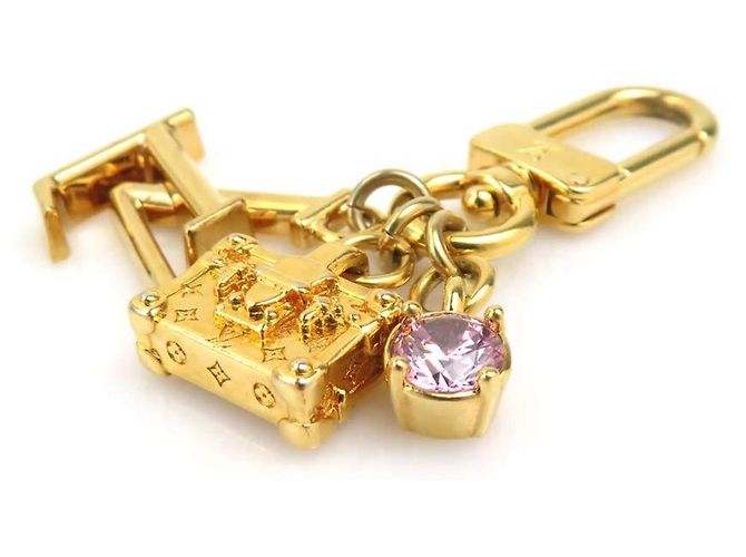 Petite Malle Portachiavi Micro Charm Louis Vuitton D'oro - vista 3