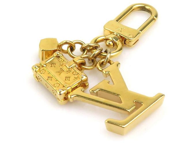 Petite Malle Portachiavi Micro Charm Louis Vuitton D'oro - vista 4
